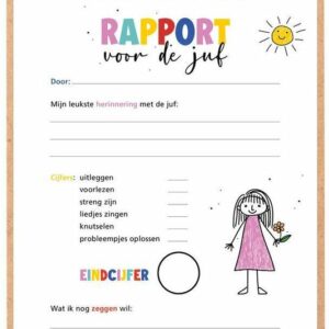 Rapport Juf - felgekleurd