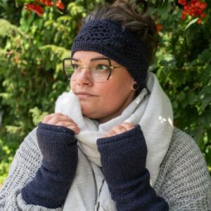 Haarband - Granny Square - Donkerblauw