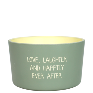 Buiten geurkaars - Love, Laughter and Happily