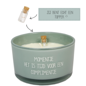 Geurkaars - Momentje het is tijd voor een complimentje