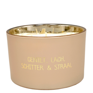 Geurkaars - Geniet, Lach, Schitter & Straal