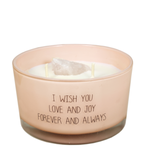 Geurkaars - I wish you love and joy forever and always