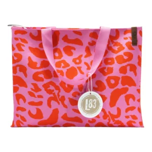Shopper Lara - Panter -Zachtroze/Oranje