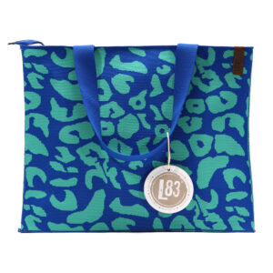 Shopper Lara - Panter - Blauw/groen
