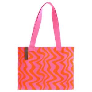 Tote Bag Femke - Zigzag Roze/Oranje