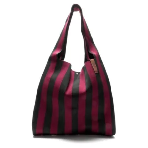 Shopper Lois - Bordeaux/Zwart streep