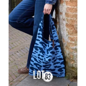 Shopper Lois - Donkerblauw/Blauw Panter